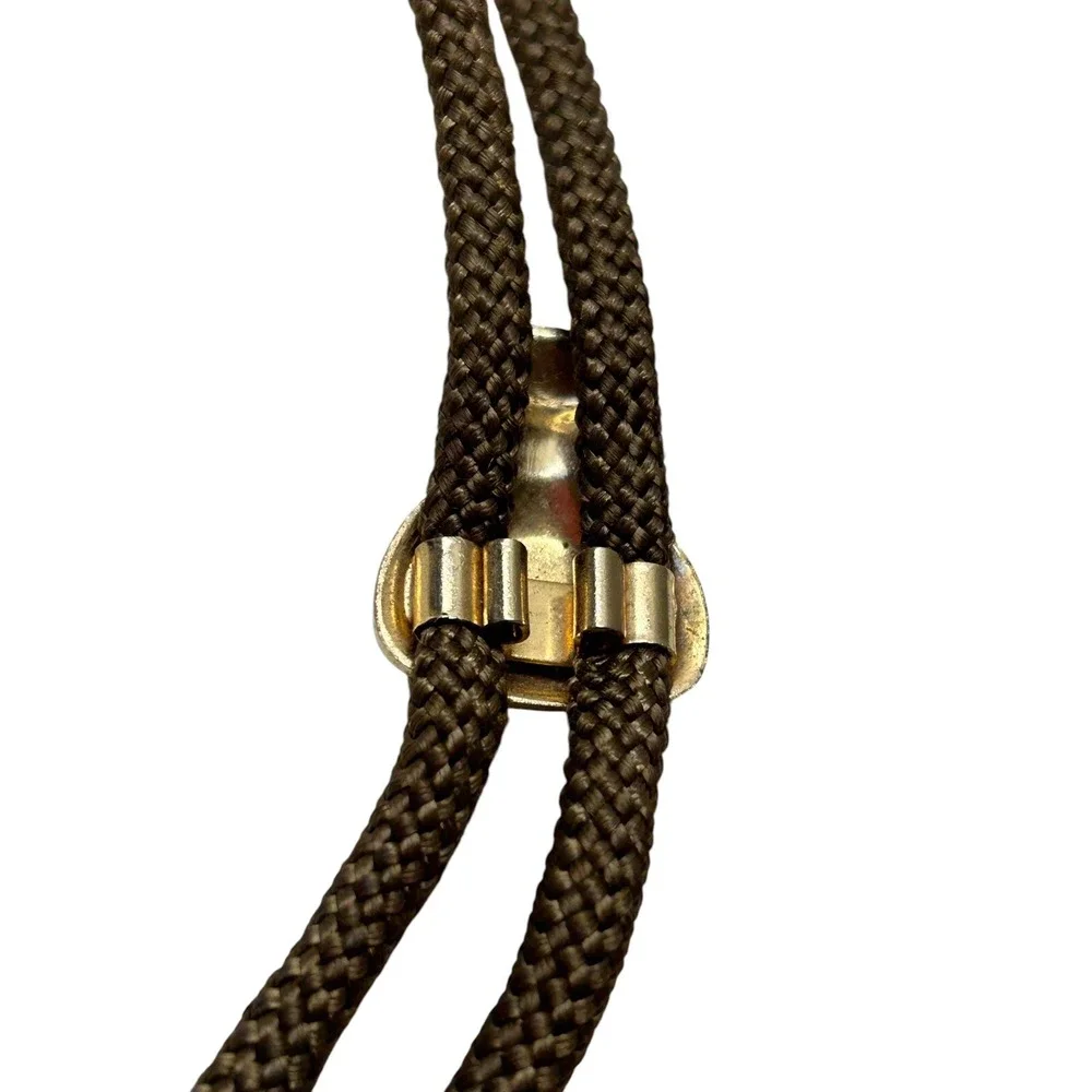 Vintage Brass Money Bag Bolo Tie Unique Pop‎ Culture